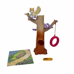 Littlest Pet Shop Clubhouse Kitties Tree House Playset Incomplete Vintage LPS